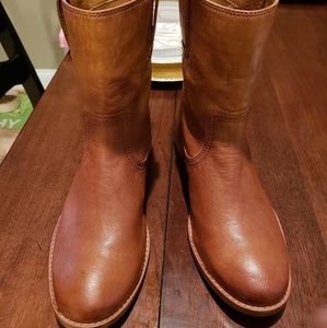 Frye Anna Short Boots size 7 Brown Leather